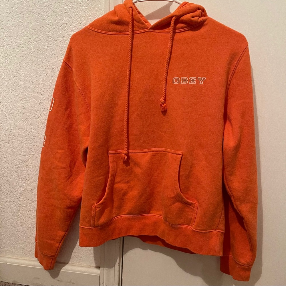 Obey Orange Hoodie